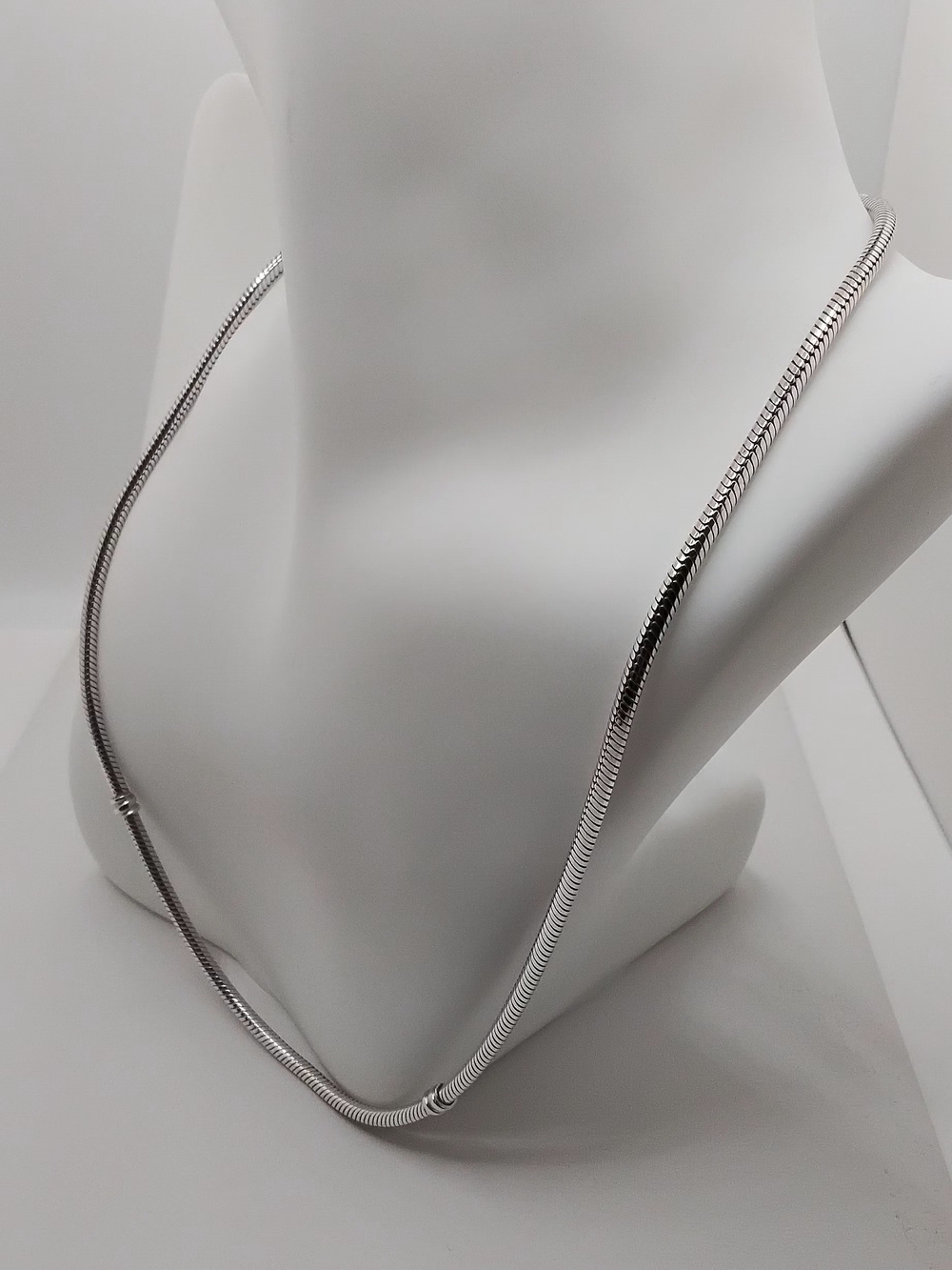 Authentic Pandora Sterling Silver Snake Chain Necklace - EUC - Picture 2 of 12